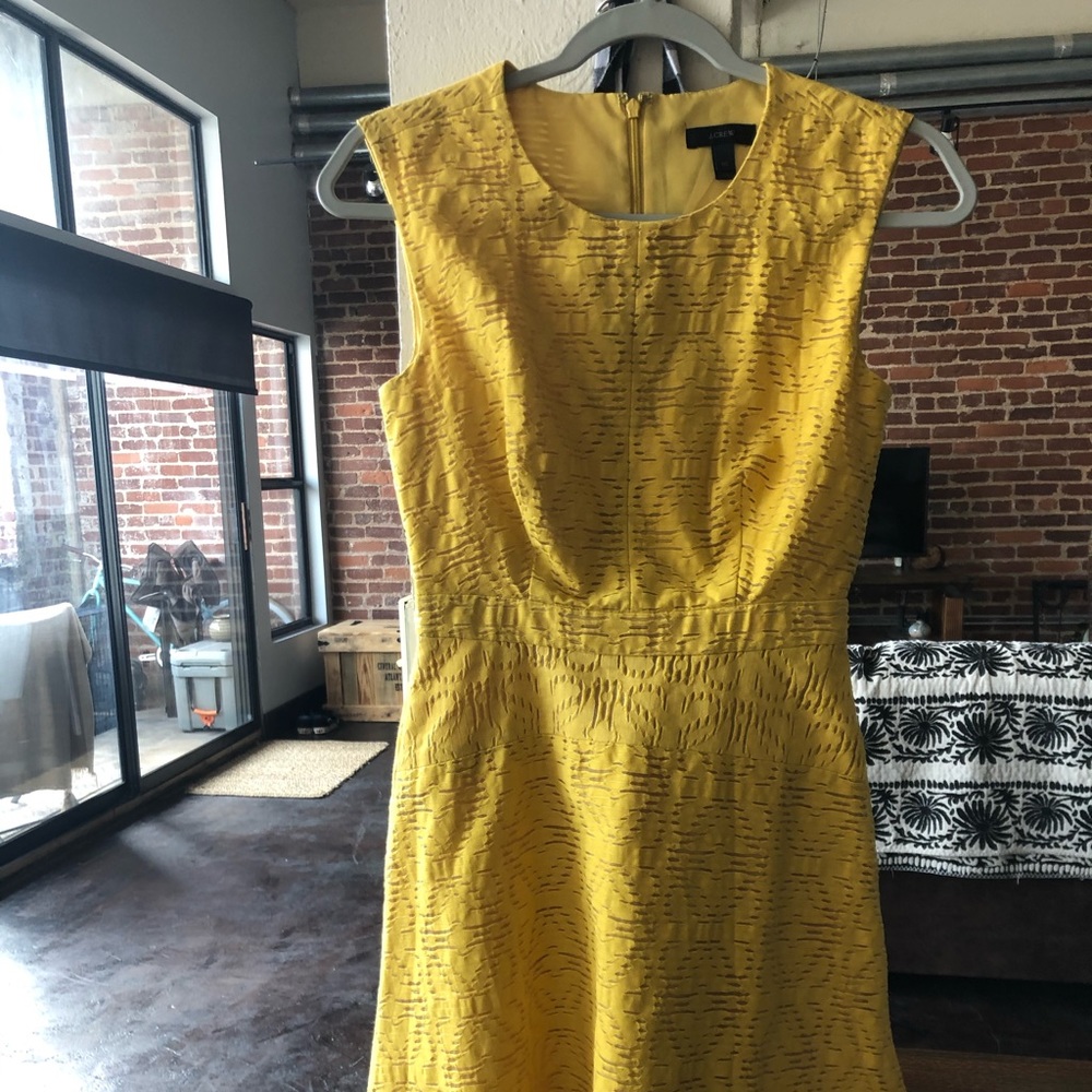 Golden Yellow A-line Dress